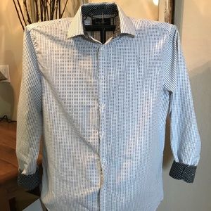Men’s Nicole Miller Polka Dot Dress Shirt